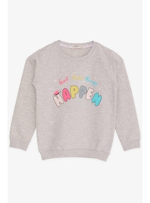 Beige - Girls` Sweatshirt - Breeze Girls&Boys