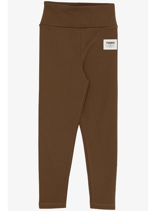 Brown - 200gr - Girls` Pants - Breeze Girls&Boys