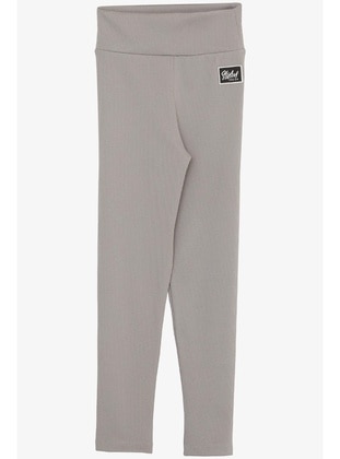 Grey - 200gr - Girls` Pants - Breeze Girls&Boys