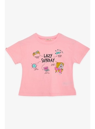 Powder Pink - Girls` T-Shirt - Breeze Girls&Boys