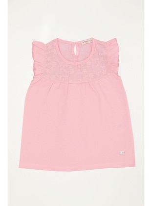 Powder Pink - Girls` T-Shirt - Breeze Girls&Boys