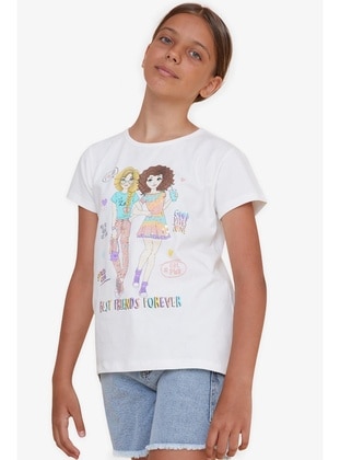 Ecru - Girls` T-Shirt - Breeze Girls&Boys