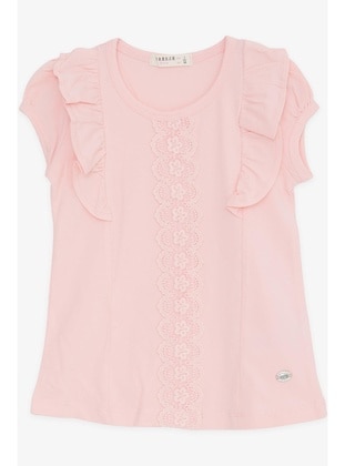 Pink - 150gr - Girls` T-Shirt - Breeze Girls&Boys