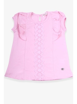 Powder Pink - Girls` T-Shirt - Breeze Girls&Boys