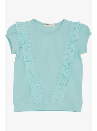 Sea Green - 150gr - Girls` T-Shirt - Breeze Girls&Boys