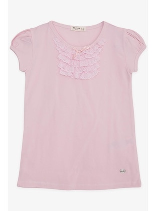 Powder Pink - Girls` T-Shirt - Breeze Girls&Boys