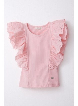 Pink - 150gr - Girls` T-Shirt - Breeze Girls&Boys