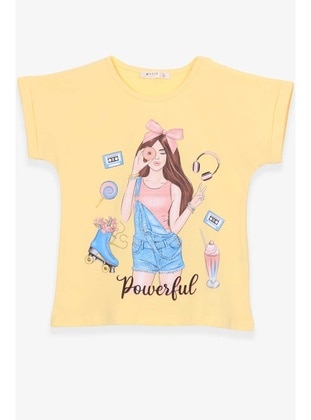 Yellow - Girls` T-Shirt - Breeze Girls&Boys