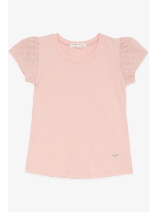 Salmon - Girls` T-Shirt - Breeze Girls&Boys