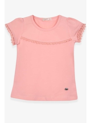 Salmon - Girls` T-Shirt - Breeze Girls&Boys