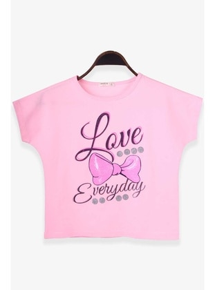 Powder Pink - Girls` T-Shirt - Breeze Girls&Boys