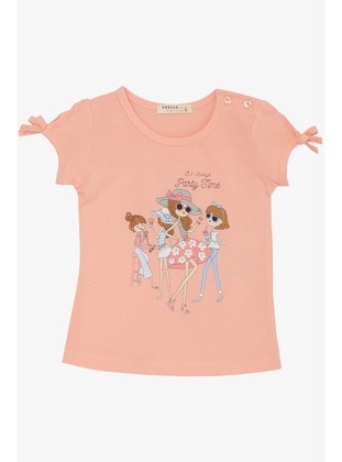 Salmon - 150gr - Girls` T-Shirt - Breeze Girls&Boys