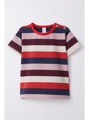 Multi Color - 150gr - Girls` T-Shirt - Breeze Girls&Boys