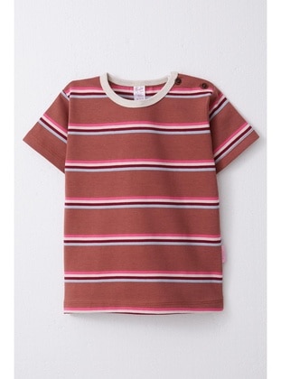 Brick Red - 150gr - Girls` T-Shirt - Breeze Girls&Boys