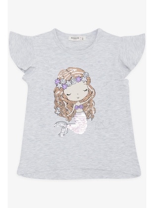 Light Gray - Girls` T-Shirt - Breeze Girls&Boys