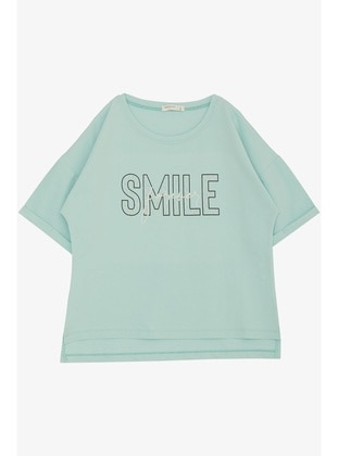 Sea Green - 150gr - Girls` T-Shirt - Breeze Girls&Boys