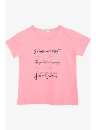 Neon Pink - Girls` T-Shirt - Breeze Girls&Boys