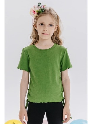 Khaki - Girls` T-Shirt - Breeze Girls&Boys