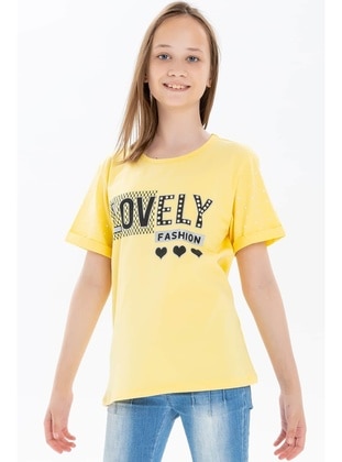 Yellow - Girls` T-Shirt - Breeze Girls&Boys