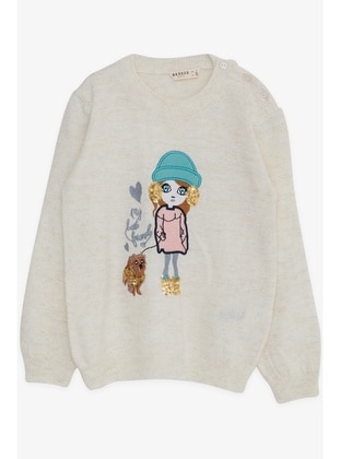 Ecru - Girls` Sweatshirt - Breeze Girls&Boys