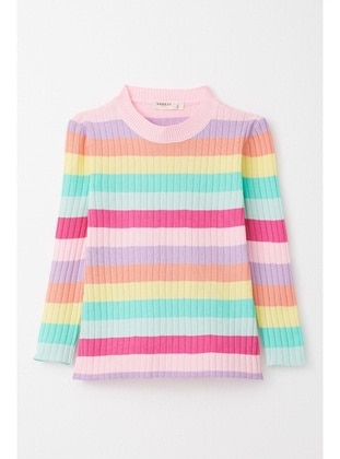 Multi Color - 300gr - Girls` Sweatshirt - Breeze Girls&Boys