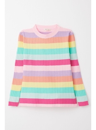 Multi Color - 300gr - Girls` Sweatshirt - Breeze Girls&Boys