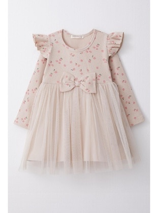 Beige - 150gr - Baby Dress - Breeze Girls&Boys