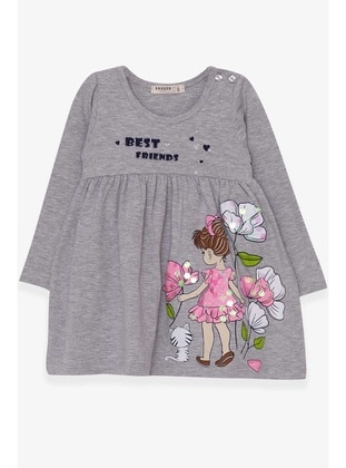 Grey - Baby Dress - Breeze Girls&Boys