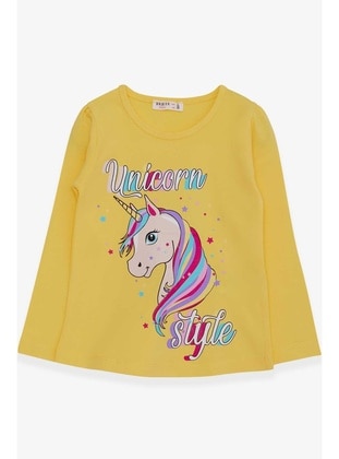 Yellow - Girls` T-Shirt - Breeze Girls&Boys