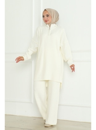 White - Knit Suits - Bestenur