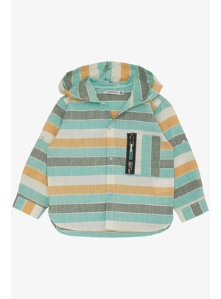 Sea Green - 250gr - Boys` Shirt - Breeze Girls&Boys