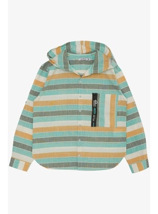 Sea Green - 250gr - Boys` Shirt - Breeze Girls&Boys