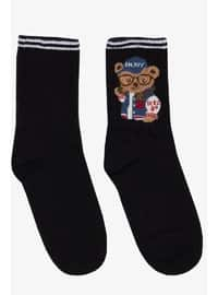 Black - 100gr - Girls` Socks