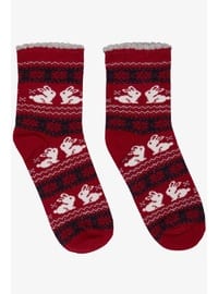 Red - 100gr - Girls` Socks