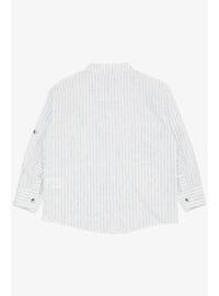 White - 250gr - Boys` Shirt