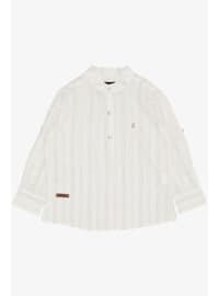 Ecru - 250gr - Boys` Shirt