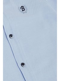 Light Blue - 250gr - Boys` Shirt