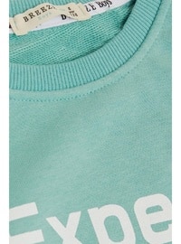 Sea Green - 350gr - Boys` Sweatshirt