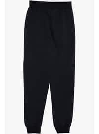 Navy Blue - 350gr - Boys` Sweatpants