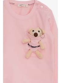 Pink - 300gr - Girls` Sweatshirt