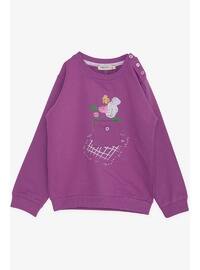 Violet - 300gr - Girls` Sweatshirt