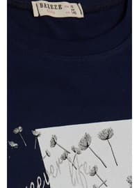 Navy Blue - Girls` T-Shirt