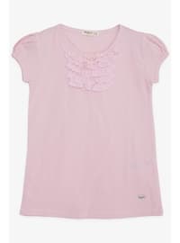 Powder Pink - Girls` T-Shirt