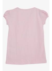 Powder Pink - Girls` T-Shirt