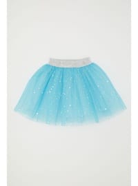 Blue - 200gr - Girls` Skirt