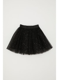 Black - 200gr - Girls` Skirt