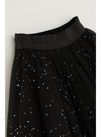 Black - 200gr - Girls` Skirt