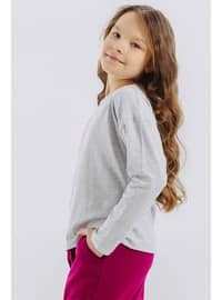 Light Gray - 250gr - Girls` Tops