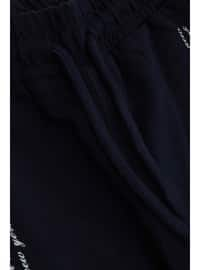 Navy Blue - 350gr - Boys` Sweatpants