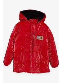 Red - Boys` Coat